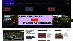 What Cmentarze24.pl website looked like in 2022 (1 year ago)