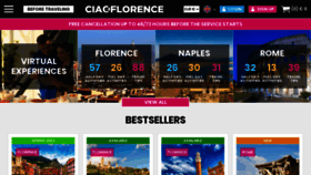 What Ciaoflorence.it website looked like in 2022 (1 year ago)