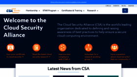 What Cloudsecurityalliance.org website looked like in 2022 (1 year ago)