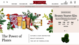 What Clarins.com.my website looked like in 2022 (1 year ago)