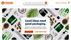 What Containerandpackaging.com website looked like in 2022 (1 year ago)