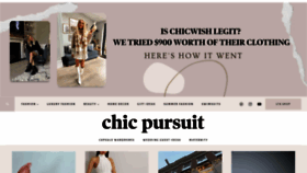 What Chicpursuit.com website looked like in 2022 (1 year ago)