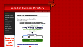 What Canadianbusinessdirectory.ca website looked like in 2022 (1 year ago)