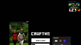 What Craftnite.io website looked like in 2022 (1 year ago)