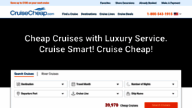 What Cruisecheap.com website looked like in 2022 (1 year ago)