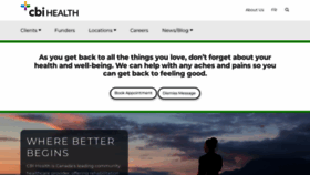 What Cbihealth.ca website looked like in 2022 (1 year ago)