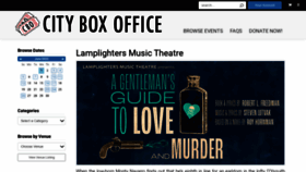 What Cityboxoffice.com website looked like in 2022 (1 year ago)