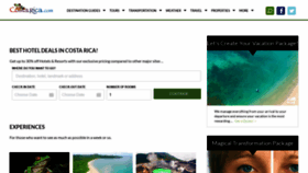 What Costarica.com website looked like in 2022 (1 year ago)