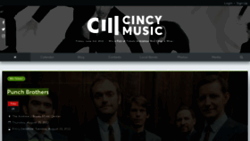 What Cincymusic.com website looked like in 2022 (1 year ago)