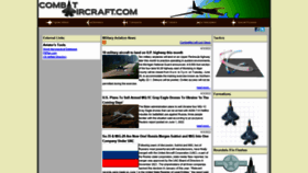 What Combataircraft.com website looked like in 2022 (1 year ago)