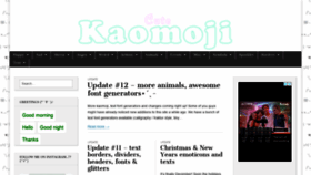 What Cutekaomoji.com website looked like in 2022 (1 year ago)