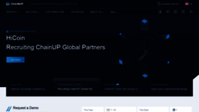 What Chainup.com website looked like in 2022 (1 year ago)