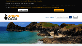 What Cornwall.gov.uk website looked like in 2022 (1 year ago)