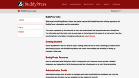 What Codex.buddypress.org website looked like in 2022 (1 year ago)