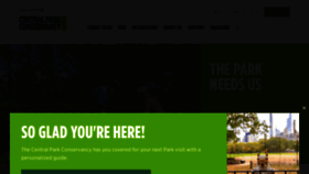 What Centralparknyc.org website looked like in 2022 (3 years ago)