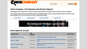 What Checkcompany.co.uk website looked like in 2022 (1 year ago)