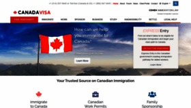 What Canadavisa.com website looked like in 2022 (1 year ago)