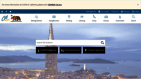 What Ca.gov website looked like in 2022 (1 year ago)