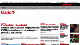 What Clarin.com website looked like in 2022 (1 year ago)