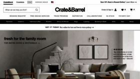 What Crateandbarrel.com website looked like in 2022 (1 year ago)