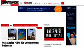 What Computerwoche.de website looked like in 2022 (1 year ago)