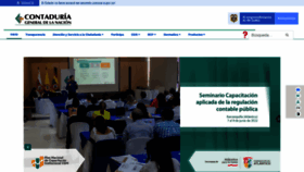 What Contaduria.gov.co website looked like in 2022 (1 year ago)
