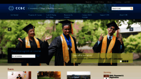 What Ccbcmd.edu website looked like in 2022 (4 years ago)