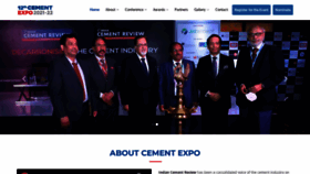 What Cementexpo.in website looked like in 2022 (1 year ago)