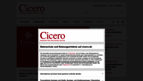 What Cicero.de website looked like in 2022 (1 year ago)