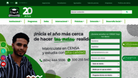 What Censa.edu.co website looked like in 2022 (1 year ago)