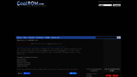 What Coolrom.com website looked like in 2022 (1 year ago)