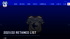 What Cardiffcityfc.co.uk website looked like in 2022 (1 year ago)