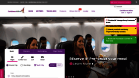 What Caribbean-airlines.com website looked like in 2022 (1 year ago)