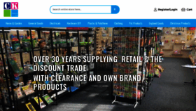 What Ckwholesale.co.uk website looked like in 2022 (1 year ago)