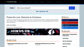 What Chordsver.com website looked like in 2022 (1 year ago)