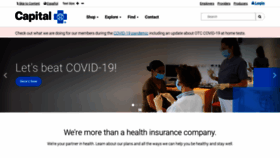 What Capbluecross.com website looked like in 2022 (1 year ago)