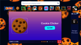 What Cookieclicker3.com website looked like in 2022 (1 year ago)