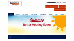 What Crawfordsvilleaudiology.com website looked like in 2022 (1 year ago)