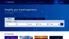 What Contourairlines.com website looked like in 2022 (1 year ago)