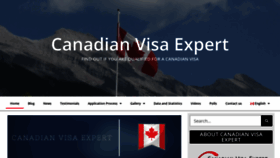 What Canadianvisaexpert.org website looked like in 2022 (1 year ago)