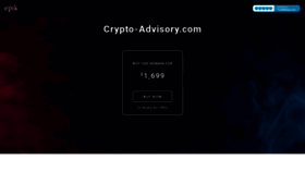 What Crypto-advisory.com website looked like in 2022 (1 year ago)