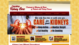 What Carolinakidneycare.com website looked like in 2022 (1 year ago)