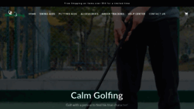 What Calmgolfing.com website looked like in 2022 (1 year ago)