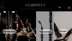 What Clarinetu.com website looked like in 2022 (1 year ago)
