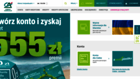 What Credit-agricole.pl website looked like in 2022 (1 year ago)
