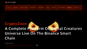 What Cryptozoon.io website looked like in 2022 (1 year ago)