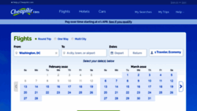 What Cheapair.com website looked like in 2022 (1 year ago)