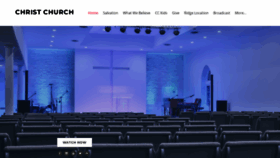 What Christchurchli.com website looked like in 2022 (1 year ago)