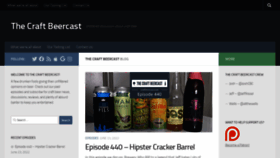 What Craftbeercast.com website looked like in 2022 (1 year ago)