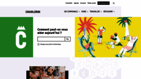 What Charleroi.be website looked like in 2022 (1 year ago)